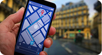 Real-time vehicle job tracking on a mobile map