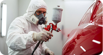 Vehicle customization and paint workflow in a workshop