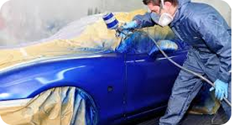 Paint protection and coating work in progress
